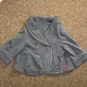 Roxy girls gray Jacket 4-5T